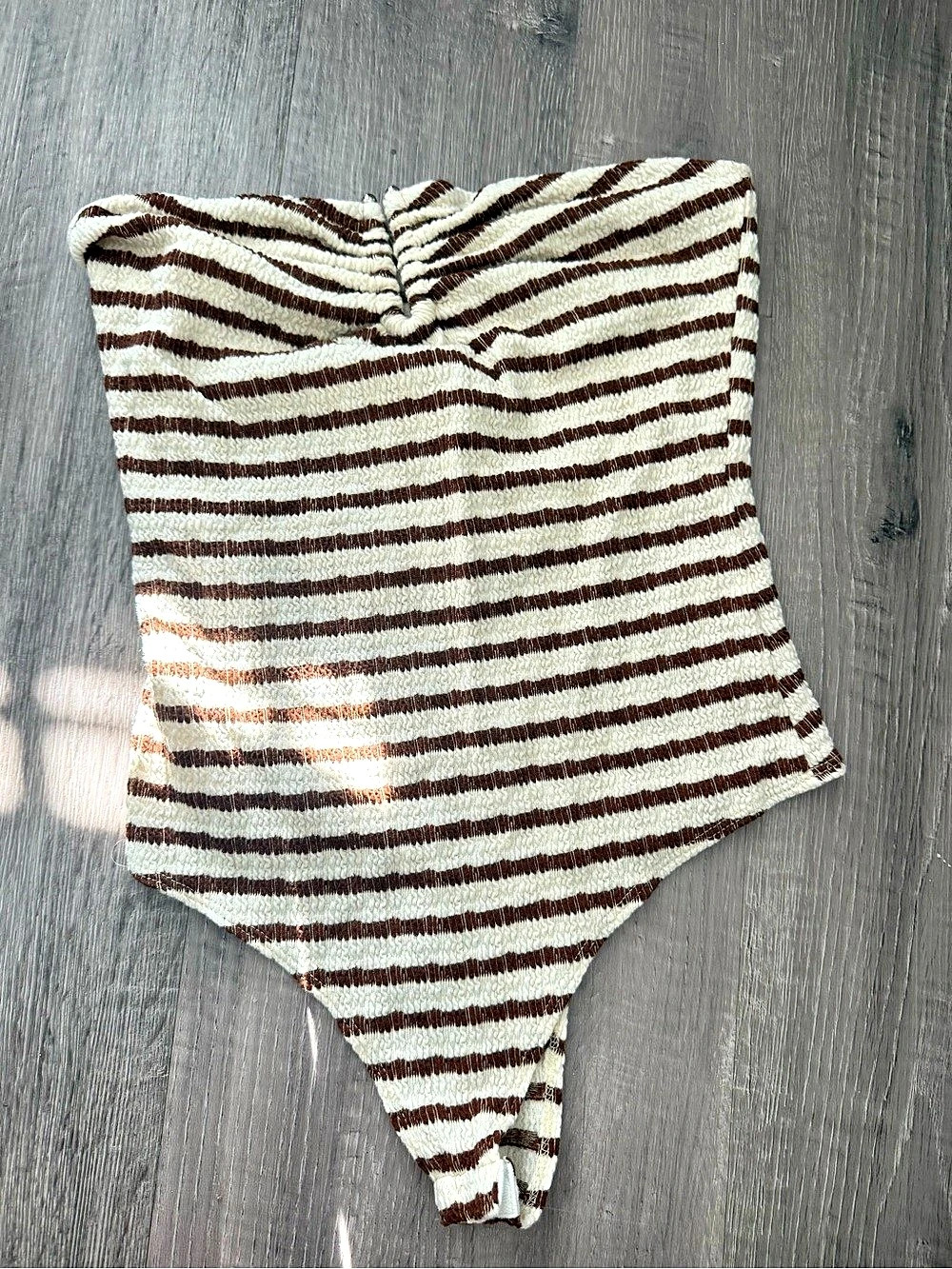 Faithful the Brand Animal Print One Piece in Brown & Cream Size Medium